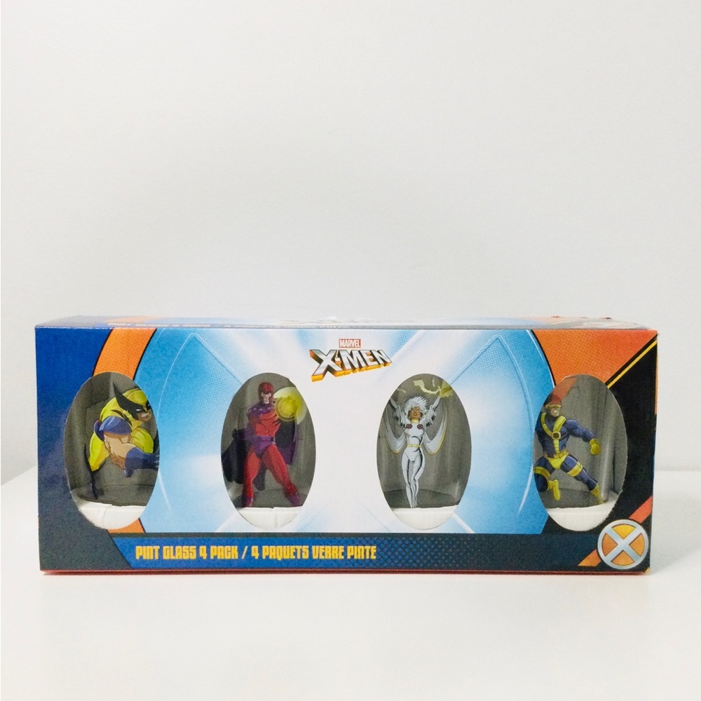 Marvel X-Men Collectible Pint Glass 4-Pack , 16 oz